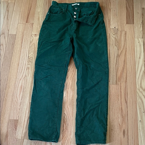 PacSun Dark Green Corduroy Pants - Picture 1 of 11